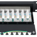 Коммутационная патч-панель Cabeus, 10", 1HU, портов: 12 х RJ45, кат. 6, экр., порты в 1 ряд, цвет: чёрный, (PL-12-Cat.6 10"-SH-Dual)