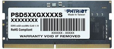 Оперативная память 8Gb DDR5 5600MHz Patriot Signature SO-DIMM (PSD58G560041S)