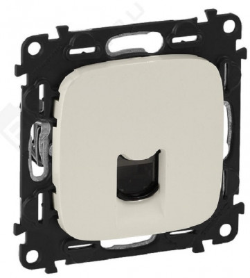 Розетка информационная Legrand Valena Allure, 1x RJ45, кат. 5е, неэкр., внешняя, 51х58 мм (ВхШ), цвет: слоновая кость, (LEG.753840)
