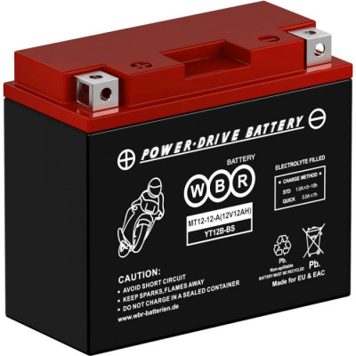 Аккумулятор для ИБП WBR MT, 130х70х150 мм (ВхШхГ),  необслуживаемый свинцово-кислотный,  12V/12 Ач, (MT12-12-A)
