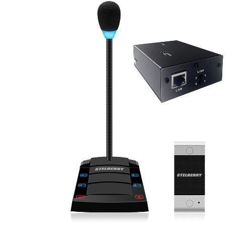 Устройство переговорное клиент-кассир, дуплексное, с записью переговоров SX-400/1