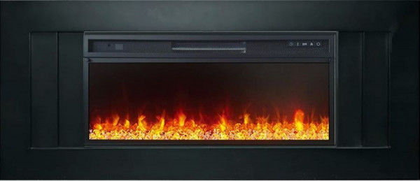 Линейный электрокамин Royal Flame Line Black c очагом Vision 42 LED