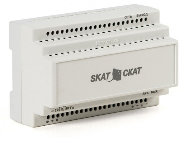ИБП Бастион, 5ВА, крепится на din-рейку, 139х89х66 (ШхГхВ), 160-250V,  однофазный, (SKAT-12-6.0 DIN (СКАТ ИБП-12/6-DIN))