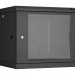 Шкаф телекоммуникационный настенный TLK Classic II, 19", 9U, 503х600х600 мм (ВхШхГ), дверь: стекло, боковая панель: сплошная съемная, разборный, цвет: чёрный