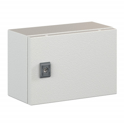 Шкаф электротехнический настенный DKC ST, IP66, 300х250х150 мм (ВхШхГ), дверь: металл, корпус: сталь, цвет: серый, 1 замок, без ручки, (R5ST0391)