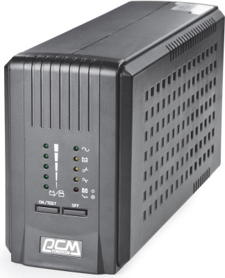 ИБП Powercom Smart King PRO+, 700ВА, линейно-интерактивный, напольный, 102х326х165 (ШхГхВ), 230V,  однофазный, Ethernet, (SPT-700)