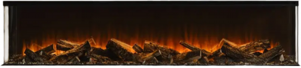 Линейный электрокамин British Fires New Forest 1900 with Deluxe Real logs