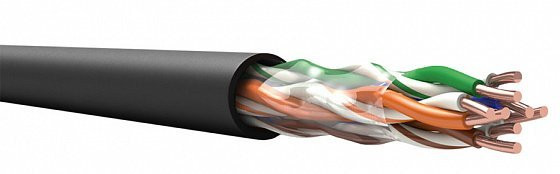 Кабель «витая пара» (LAN) для структурированных систем связи TechnoLAN U/UTP Cat 5e ZHнг(А)-HF 2х2х0,52