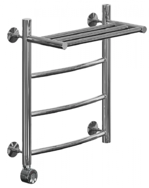 Электрический полотенцесушитель Ника ЛД/ВП Электрическая Лесенка Дуга/Верхняя Полка 50х40 -4 лев