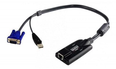 Переходник Aten, RJ45/HDB-15/USB(Type A), 230 х 430 х 900 мм, (KA7170-AX)