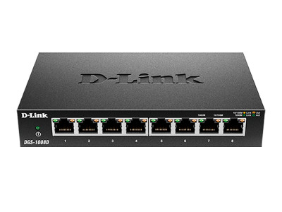 Коммутатор D-Link, DGS-1008D/J3B