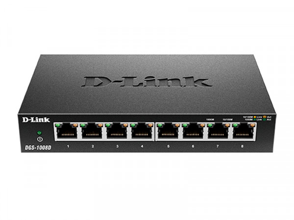 Коммутатор D-Link, DGS-1008D/J3B