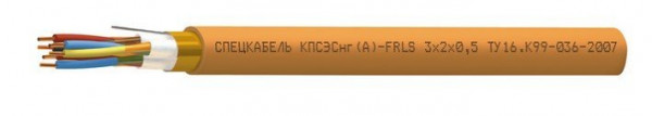 Кабель огнестойкий, с пониженным дымо- и газовыделением, повышенной пожаростойкости КПСЭСнг(А)-FRLS 1х2х0,75 (Спецкабель)