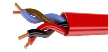 Кабель для систем ОПС и СОУЭ огнестойкий, с низким дымо и газовыделением КПКВнг(А)-FRLS 2х2х1,0