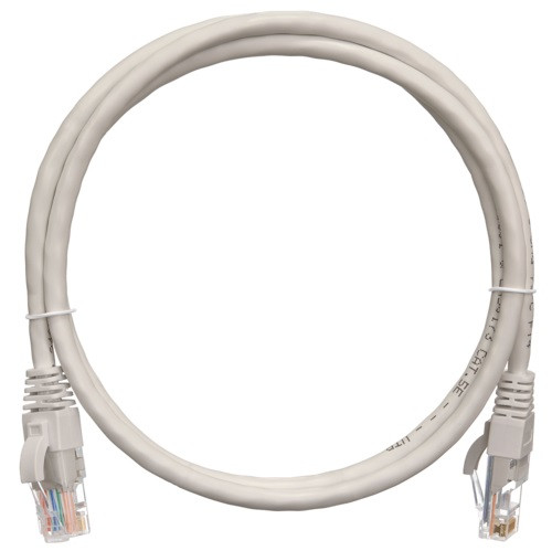 Шнур коммутационный Nikomax, кат. 5е, неэкр., U/UTP, RJ45/8P8C, 100 МГц, d 5,5 10м, PVC, AWG24 серый, (NMC-PC4UD55B-100-GY)