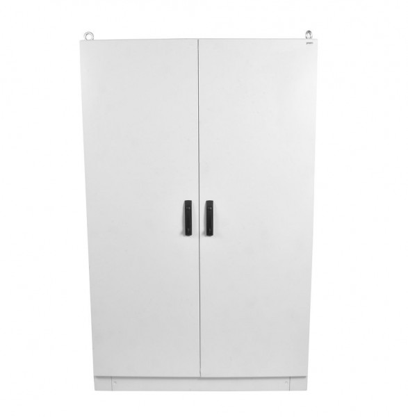 Шкаф электротехнический напольный Elbox EME, IP55, 2200х1200х400 мм (ВхШхГ), дверь: двойная распашная, металл, цвет: серый, (EME-2200.1200.400-2-IP55)