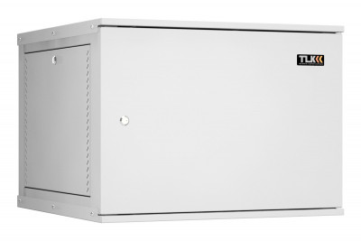 Шкаф телекоммуникационный настенный TLK Lite, 19", 9U, 436х600х600 мм (ВхШхГ), дверь: металл, боковая панель: сплошная съемная, разборный, цвет: серый