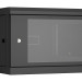 Шкаф телекоммуникационный настенный TLK Classic II, 19", 6U, 370х600х600 мм (ВхШхГ), дверь: стекло, боковая панель: сплошная съемная, разборный, цвет: чёрный