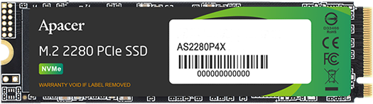 Накопитель SSD 2Tb Apacer AS2280P4X (AP2TBAS2280P4X-1)