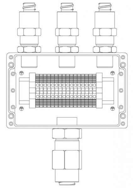 Коробка коммутационная взрывозащищенная КВМК 1605