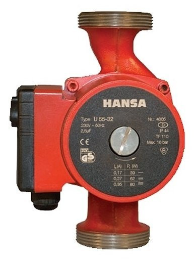 Насос для отопления Hansa U 35-25