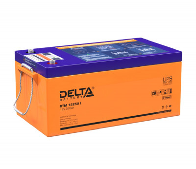 Аккумулятор для ИБП Delta Battery DTM I, 225х269х520 мм (ВхШхГ),  свинцово-кислотные,  12V/250 Ач, цвет: оранжевый, (DTM 12250 I)