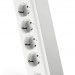 Блок силовых розеток APC, вертикальный, неуправляемый, Shuko х 5, вход Schuko, шнур 1,83 м, 56х370х73 мм (ВхШхГ), 10А, выключатель, телефонный вход/выход 1/1, белый