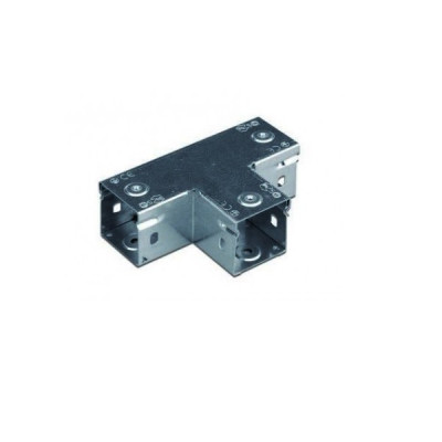 Ответвитель DKC S5 Combitech, Т-образн., горизонтальный, 50х50 мм (ВхШ), длина: 150 мм, с перфорацией, для металлических лотков, толщина: 0,8 мм, сталь, покрытие: м. Сендзимира, глухой