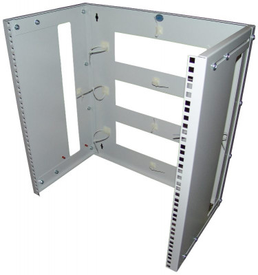 Кронштейн ЦМО КНО-М, настенный, 12U, 540х512х450 мм (ВхШхГ), регулируемая глубина 300-450 мм, 19", цвет: серый