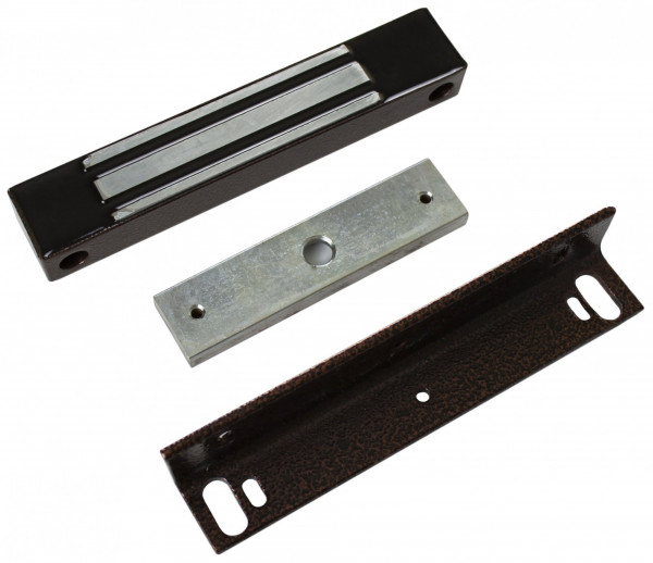 Замок электромагнитный ML-350N с уголком (коричневый)