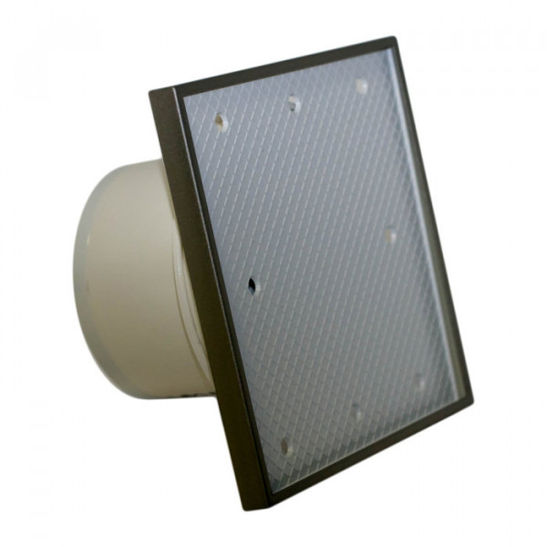 Вытяжка для ванной диаметр 100 мм Mmotors ММ-Р 08 квадрат 90 м3/ч 16 Вт обратный клапан/под плитку