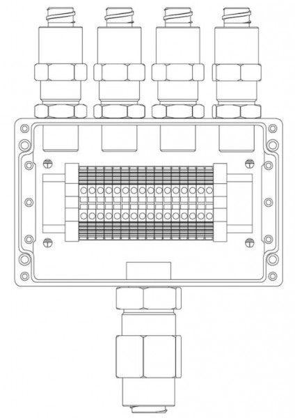 Коробка коммутационная взрывозащищенная КВМК 1606