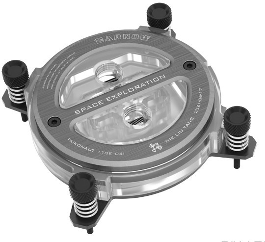 Водоблок для процессора Barrow LTSE-04I Acryl Titanium Grey