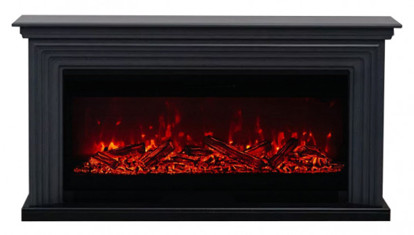 Линейный электрокамин Elekam Midl графит с очагом Pulsar 38