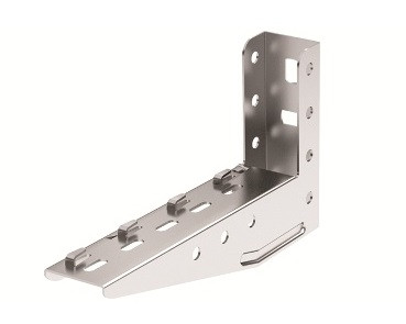 Кронштейн DKC F5 Combitech, настенный, для лотков h =200мм, треугольный, длина 200 мм, толщина: 2 мм, нерж. сталь, покрытие: Inox 304