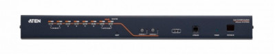 Переключатель KVM Aten, портов: 8, 44х163,6х437,2 мм (ВхШхГ), USB, RJ45, PS/2, цвет: чёрный
