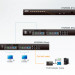 Переключатель KVM Aten, портов: 8, 44х163,6х437,2 мм (ВхШхГ), USB, RJ45, PS/2, цвет: чёрный