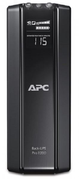 ИБП APC Back-UPS BR, 1200ВА, линейно-интерактивный, напольный, 112х380х301 (ШхГхВ), 230V,  однофазный, Ethernet, (BR1200GI)
