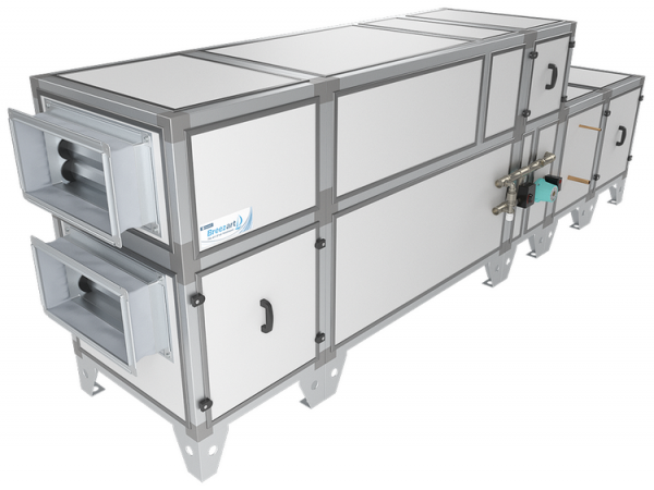 Приточно-вытяжная вентиляционная установка Breezart 3700C Aqua RP F PB