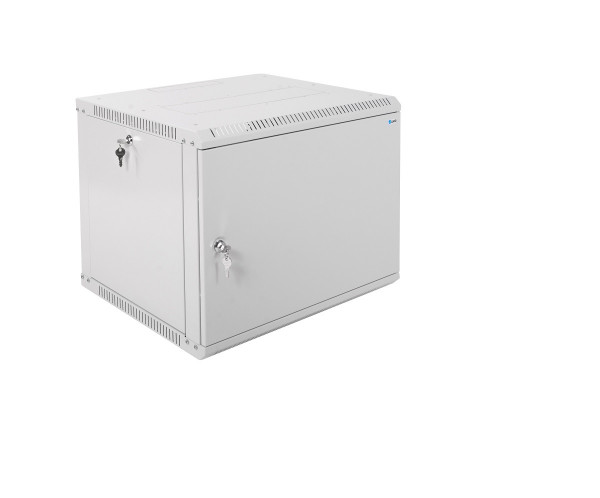 Шкаф телекоммуникационный настенный ЦМО ШРН-Э, 19", 9U, 476х600х650 мм (ВхШхГ), дверь: металл, боковая панель: сплошная, разборный, цвет: серый