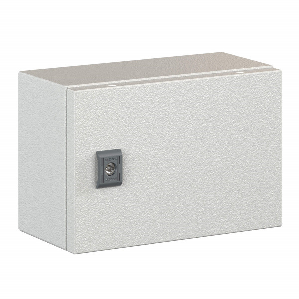 Шкаф электротехнический настенный DKC ST, IP66, 300х300х150 мм (ВхШхГ), дверь: металл, корпус: сталь, цвет: серый, 1 замок, без ручки, (R5ST0331)