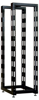 Стойка открытая 19" ЦМО СТК-2, универсальная, 42U, 2003х620х800 мм (ВхШхГ), глубина 750 мм, двухрамная, цвет: чёрный