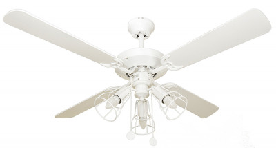 Вентилятор с подсветкой Faro Yakarta Blanco 3L (33712-12)