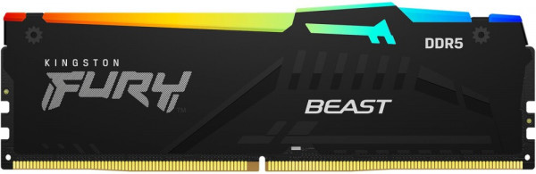 Оперативная память 16Gb DDR5 5600MHz Kingston Fury Beast RGB (KF556C40BBA-16)