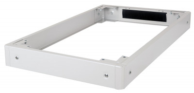Цоколь (к шкафу) Datarex, с щеточным вводом, 44х600х1200 мм (ВхШхГ), для шкафов, цвет: серый