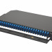 Коммутационная панель ВО Eurolan 47C-24, 1HU, портов: 24 SC/UPC (Duplex) OS2, установлено адаптеров: 12 невыдвижная, прямая, орг-йзер: предустановлен, цвет: чёрный, монтажные шнуры, КДЗС