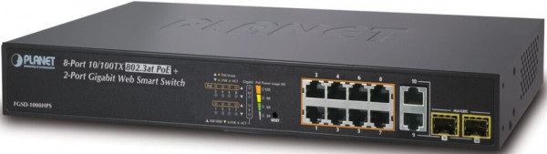 Коммутатор (свитч) PLANET FGSD-1008HPS