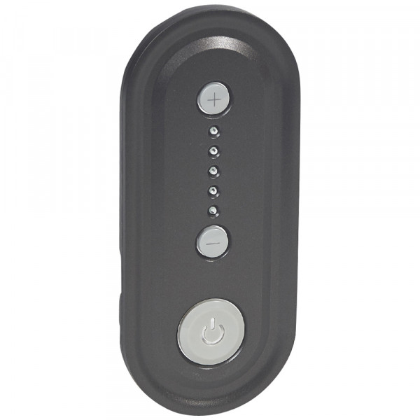 Лицевая панель для светорегулятора Legrand Celiane, 127х72 мм (ВхШ), с индикацией, кол-во клавиш: 2, цвет: графит, (LEG.067933)