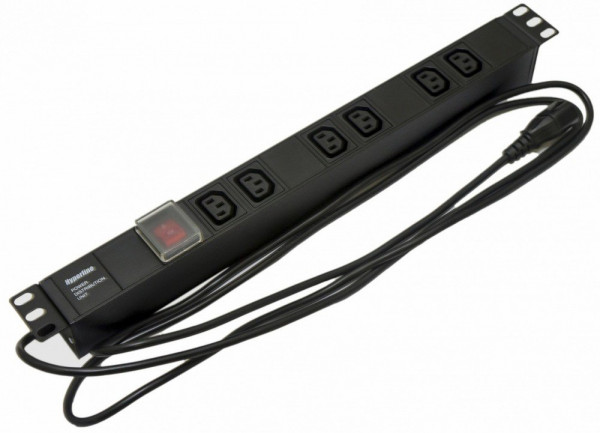 Блок розеток 19' SHE19-6IEC-S-2.5IEC