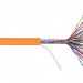 Кабель витая пара Nikolan, U/UTP, 25 пар., кат. 5, проводник Ø 0,5мм, AWG24, LSZH (нг(A)-HF), 100МГц, 1м (барабан 500м), тип прокладки: универсальный, цвет: оранжевый